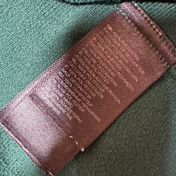 The North Face Men’s Medium Quarter Zip Pullover Green Hiking Activewear Top - Picture 5 of 7